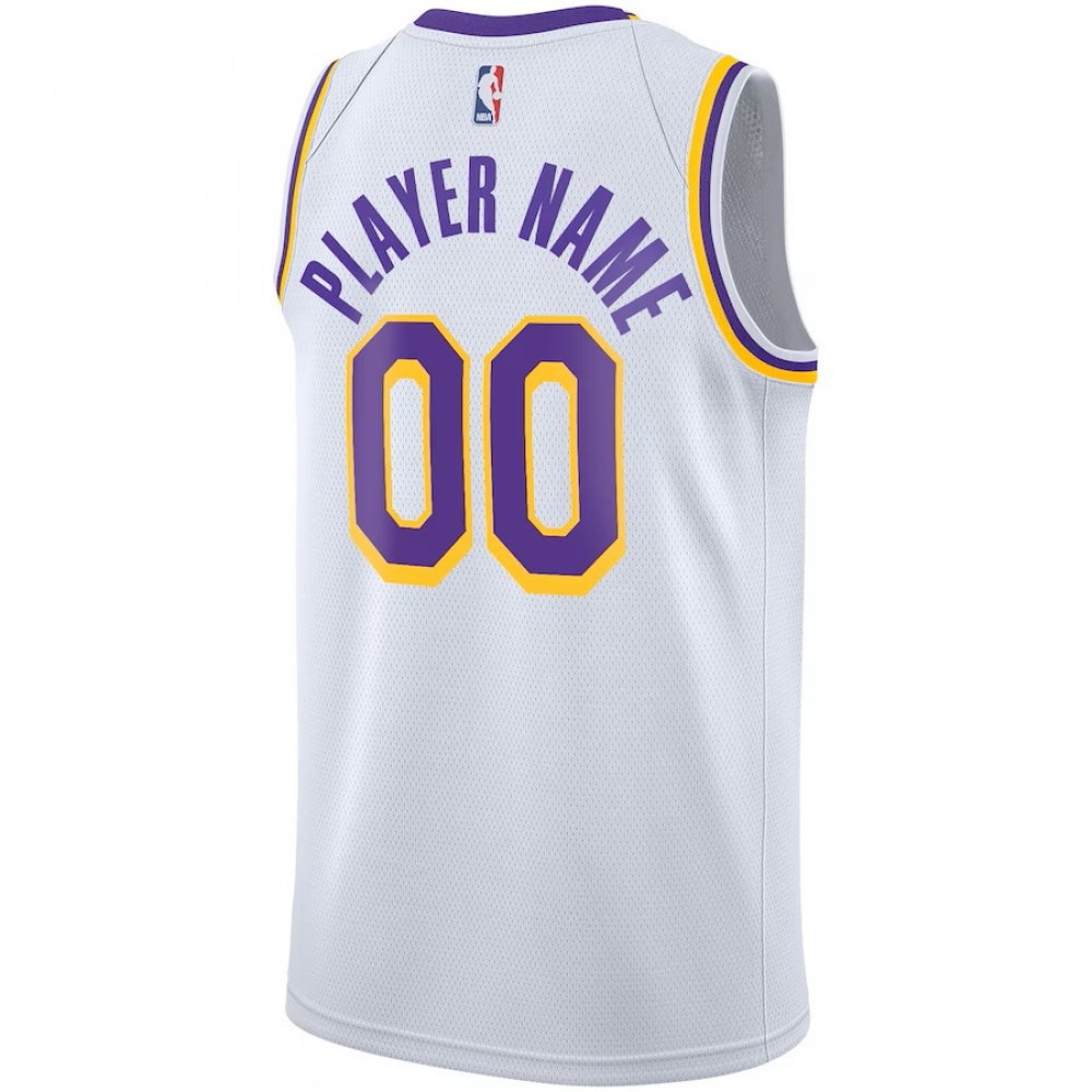 Los Angeles Lakers Youth Swingman Custom Jersey White - Association Edition-Pro Kit Vault | Brand New 26/27 Sports Jerseys